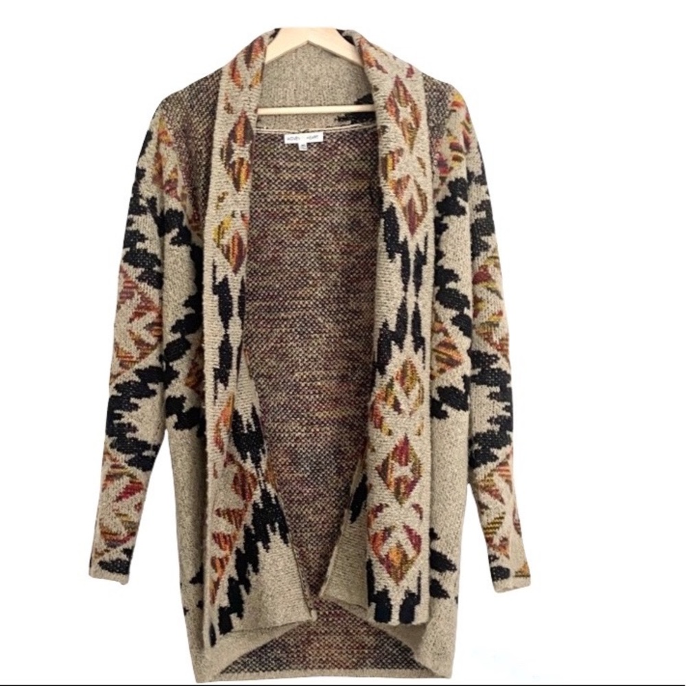 Geo sweater cardigan